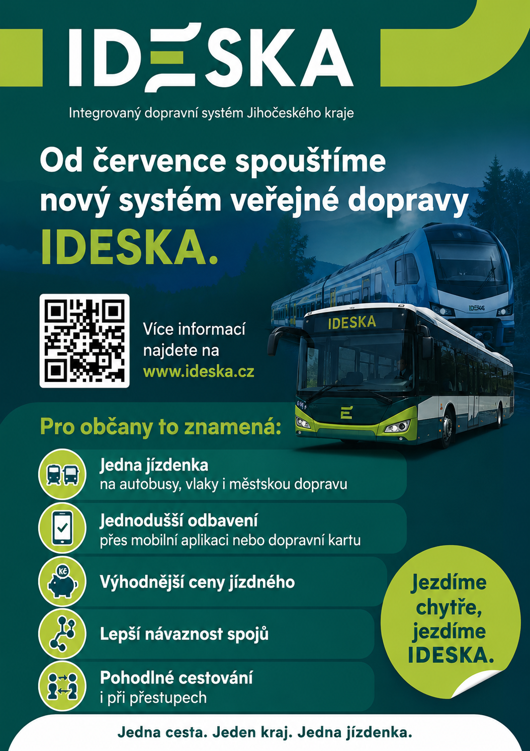 IDESKA - nový integrovaný dopravní systém